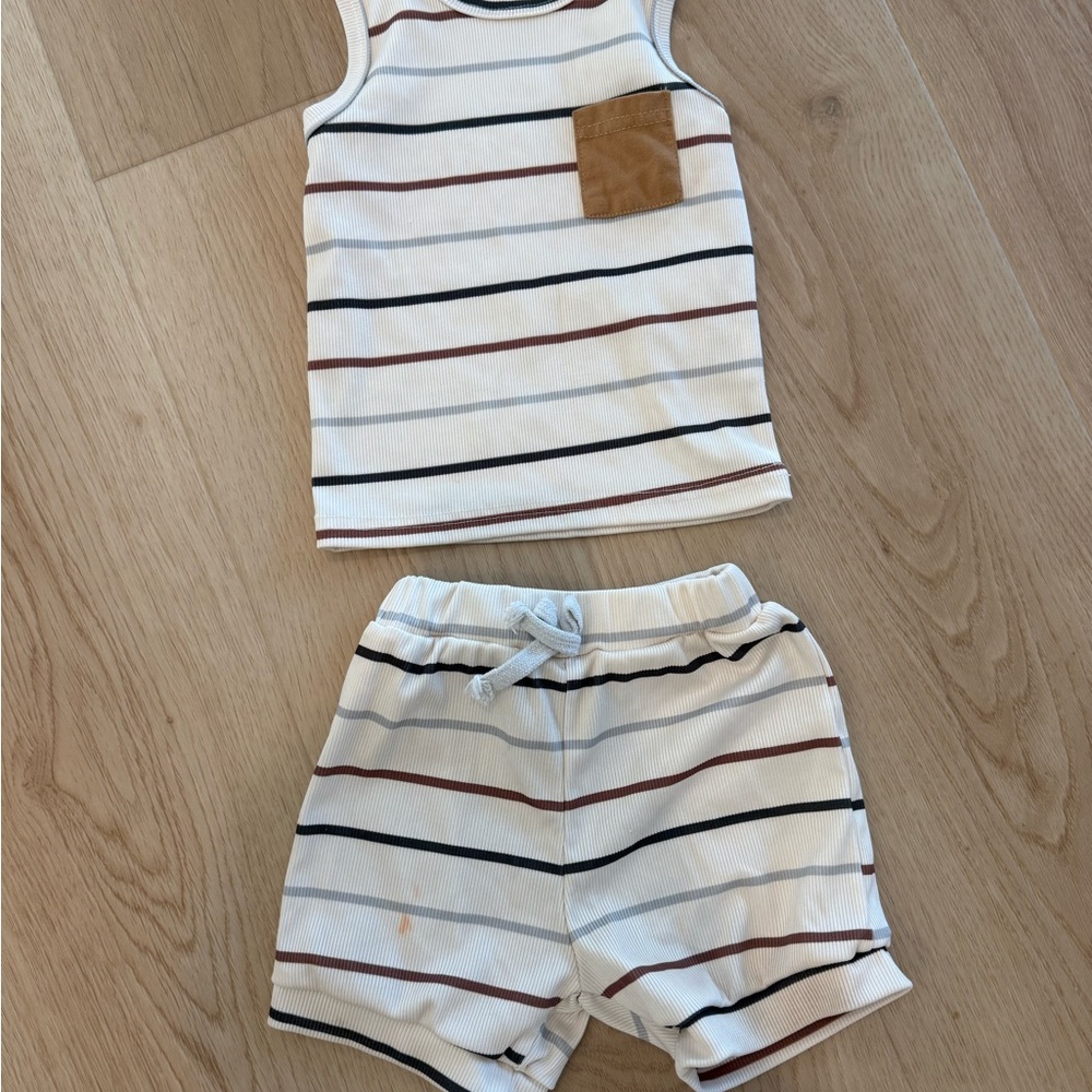 Boys Striped Tank & Shorts summer Set